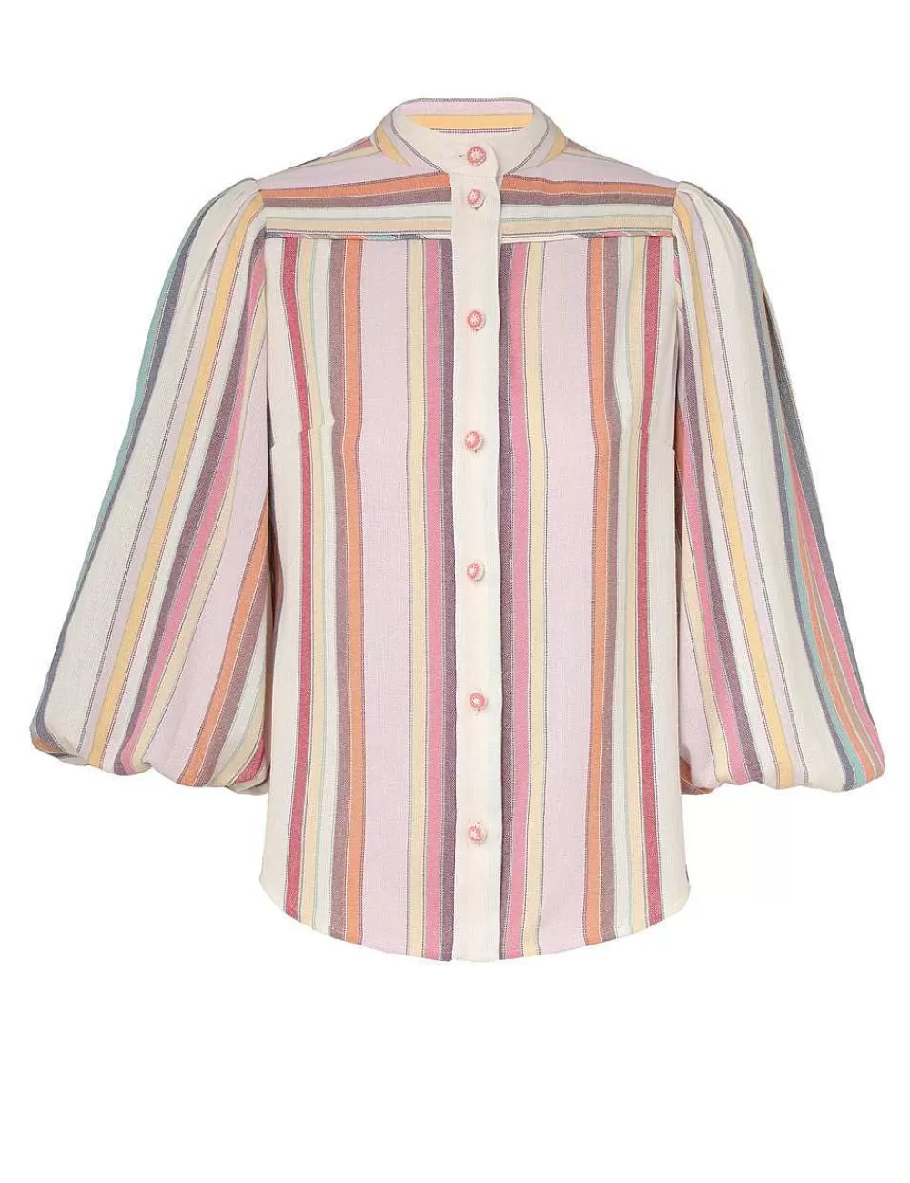 Online ZIMMERMANN Lexi Blouson Stripe Shirt