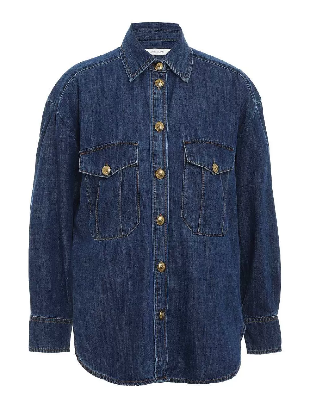 New ZIMMERMANN Luminosity Denim Shirt