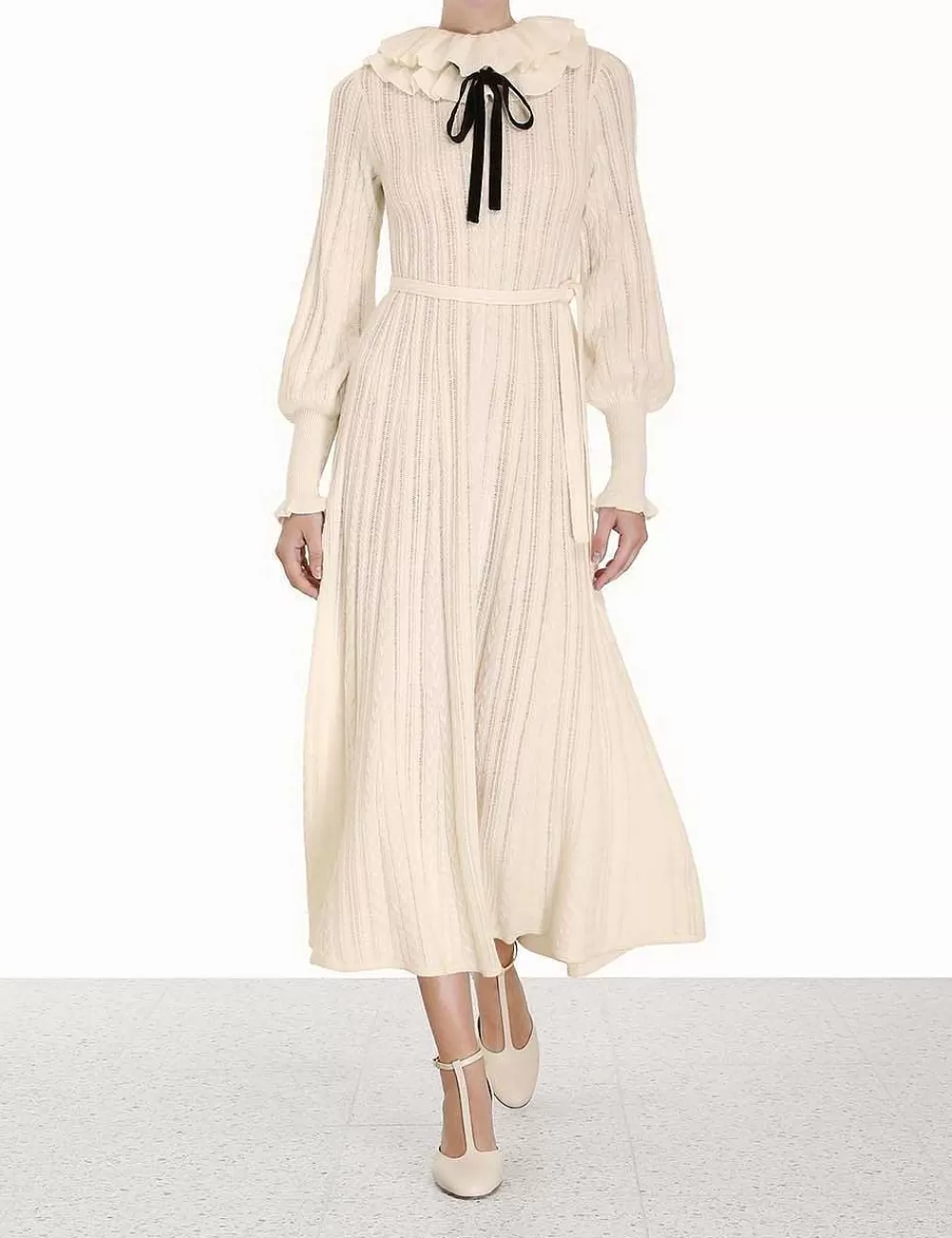 Outlet ZIMMERMANN Luminosity Frill Neck Dress