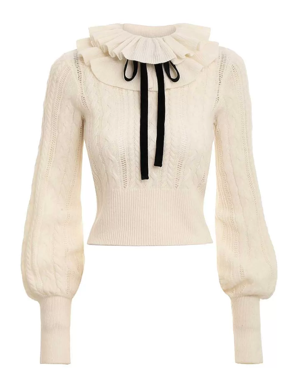 Discount ZIMMERMANN Luminosity Frill Neck Sweater