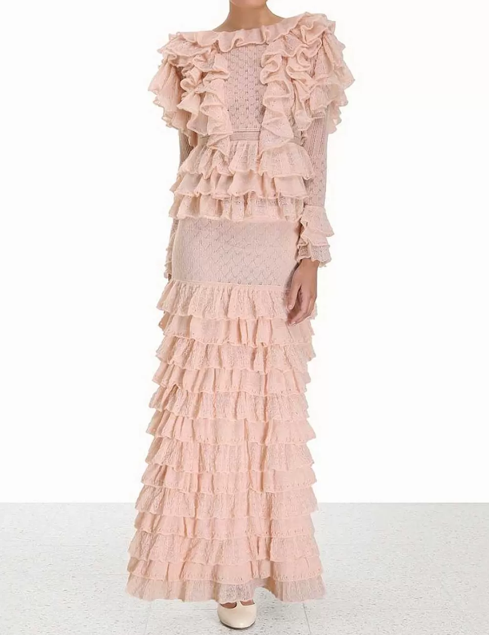 Discount ZIMMERMANN Luminosity Frill V-Neck Top