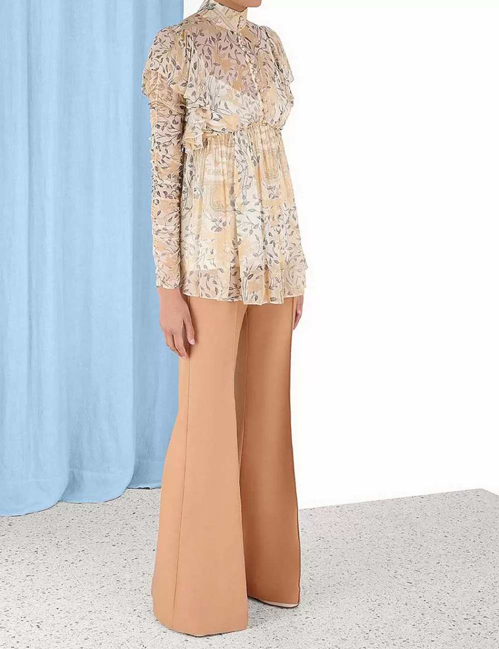 New ZIMMERMANN Luminosity Gathered Blouse