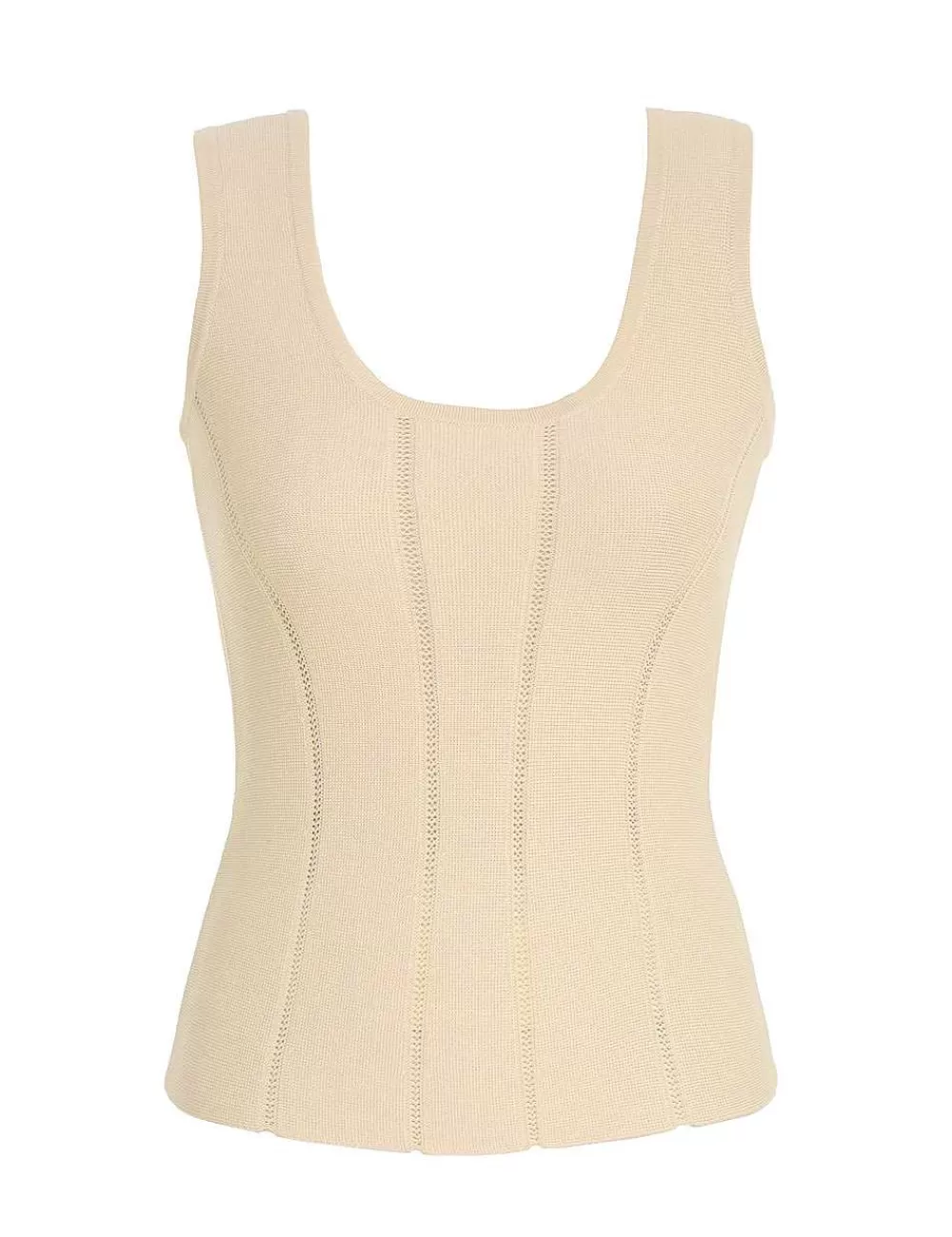 Shop ZIMMERMANN Luminosity Knit Panelled Tank