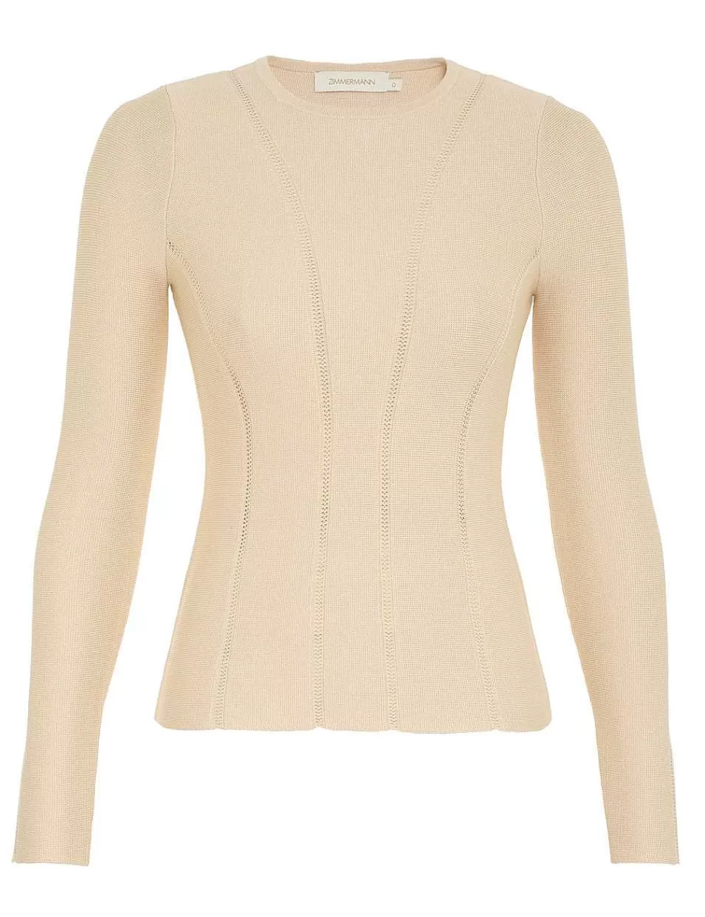 Online ZIMMERMANN Luminosity Knit Panelled Top