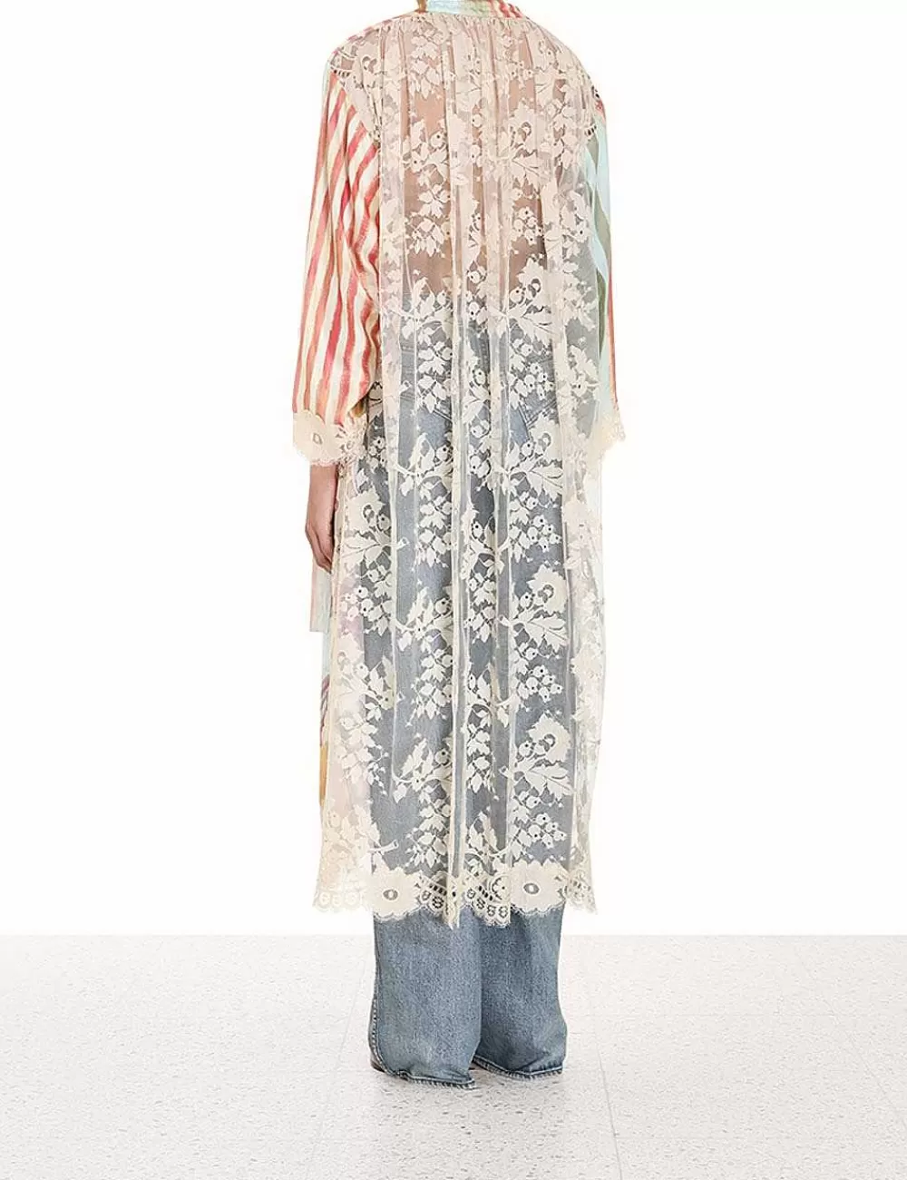 Store ZIMMERMANN Luminosity Lace Back Midi