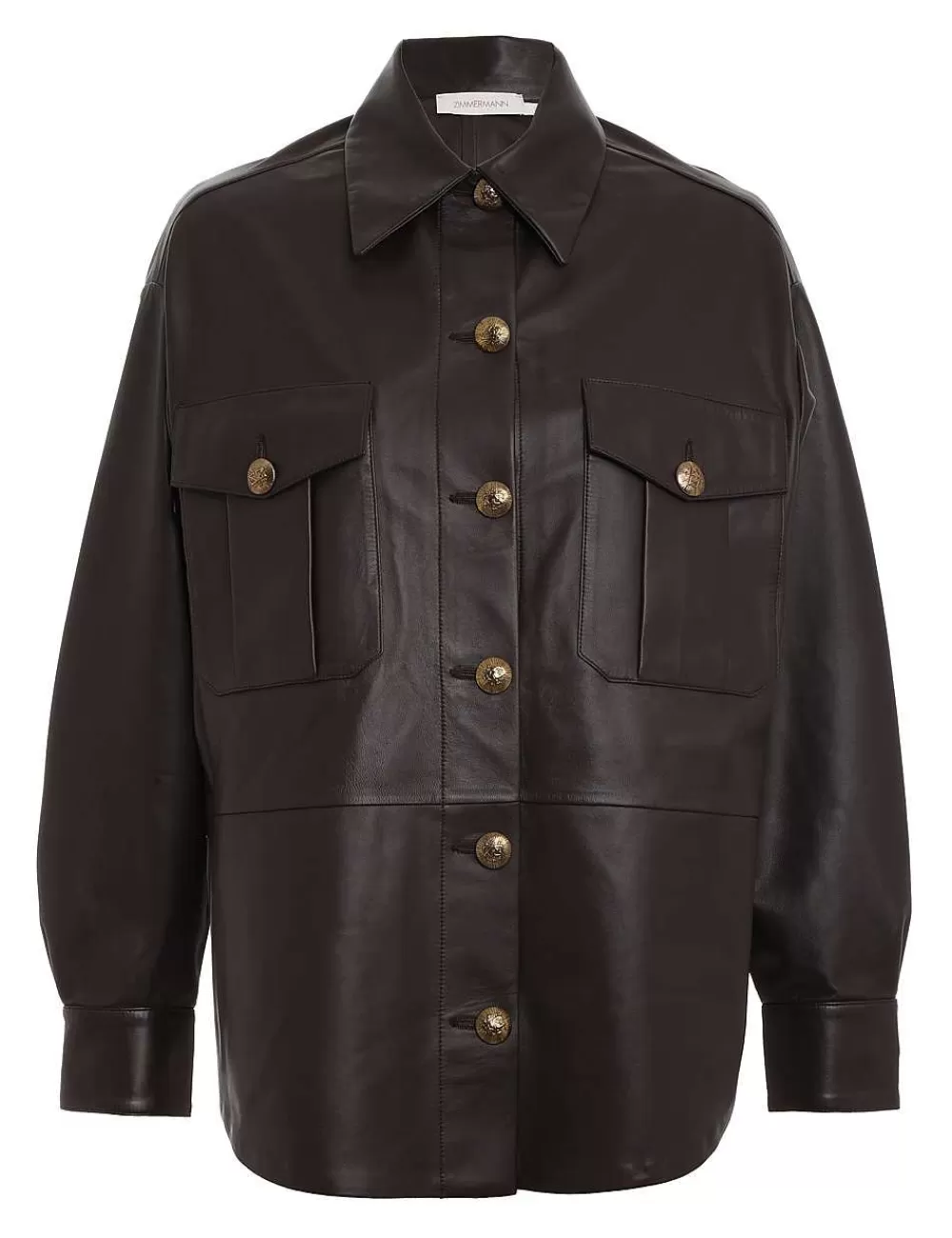 Flash Sale ZIMMERMANN Luminosity Leather Shirt