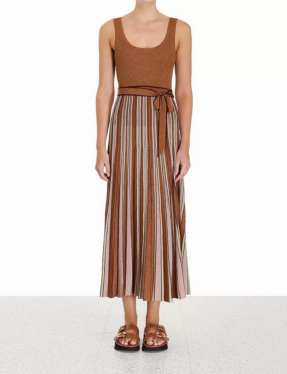 Cheap ZIMMERMANN Luminosity Lurex Scoop Dress