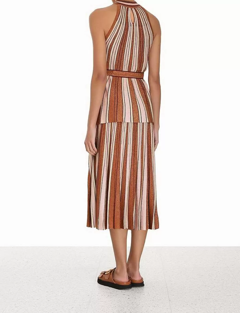 Cheap ZIMMERMANN Luminosity Lurex Stripe Skirt