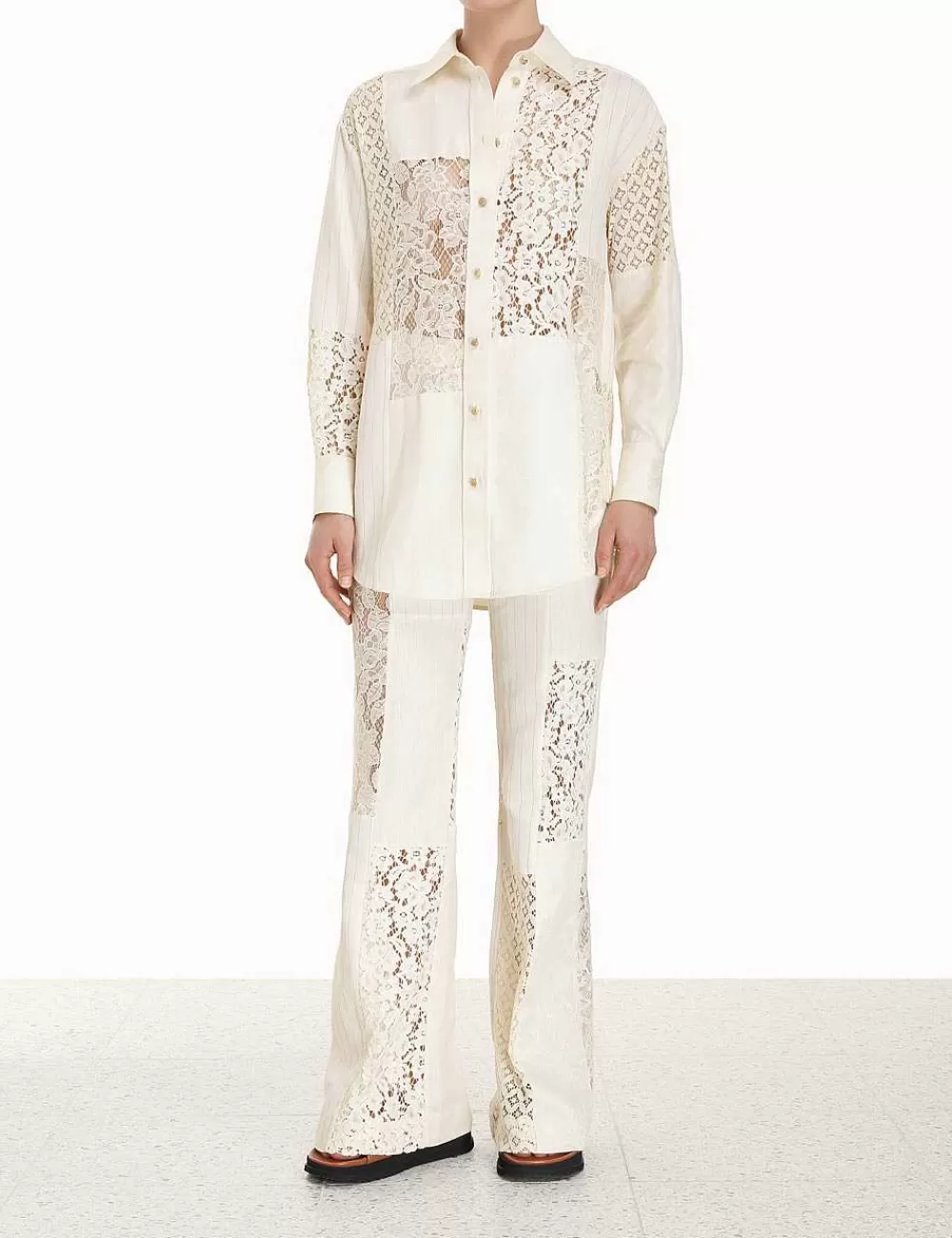 Discount ZIMMERMANN Luminosity Patch Lace Pant