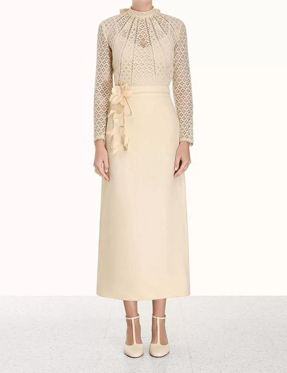 Cheap ZIMMERMANN Luminosity Pencil Midi Skirt