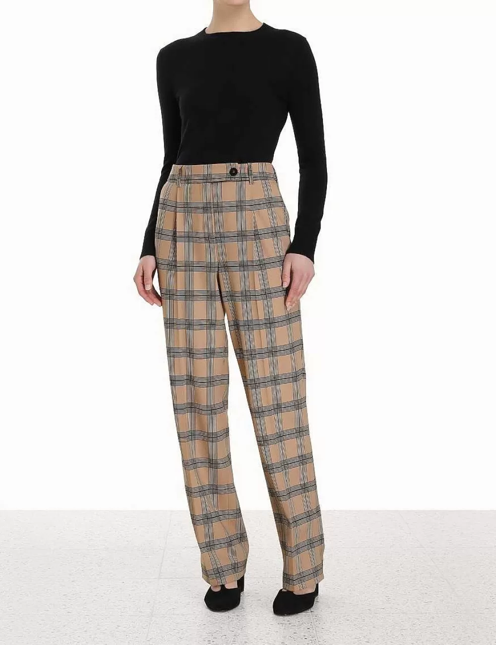 Sale ZIMMERMANN Luminosity Pleat Front Pant