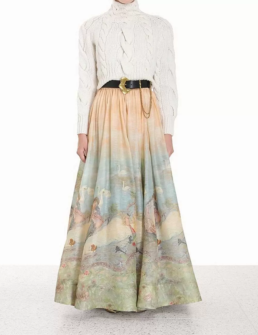 Flash Sale ZIMMERMANN Luminosity Ruched Maxi Skirt