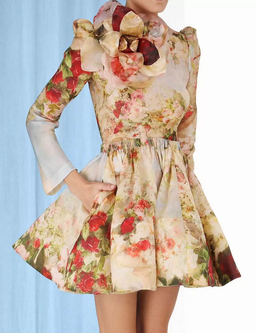 Sale ZIMMERMANN Luminosity Ruched Mini Dress
