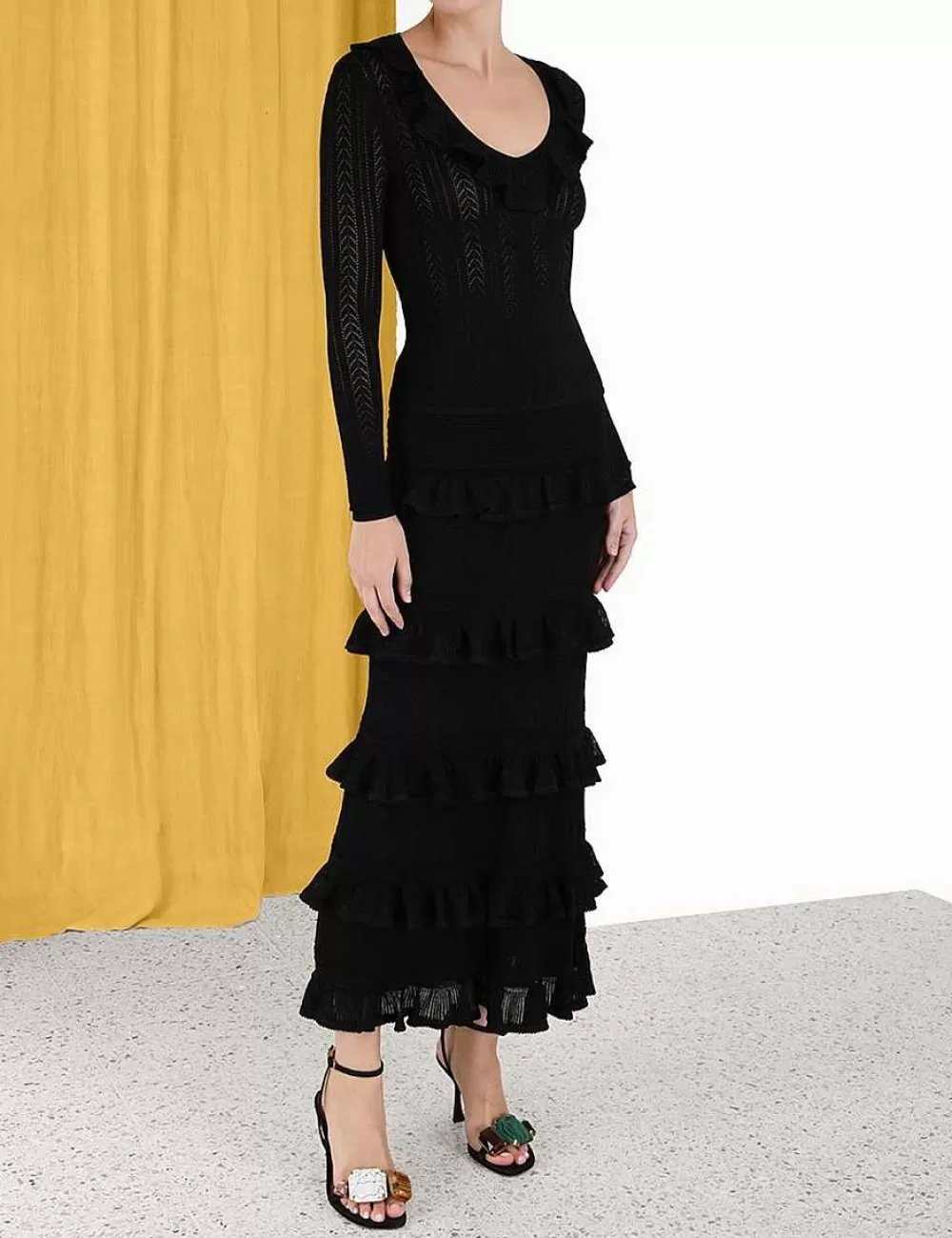 Store ZIMMERMANN Luminosity Ruffle Midi Skirt