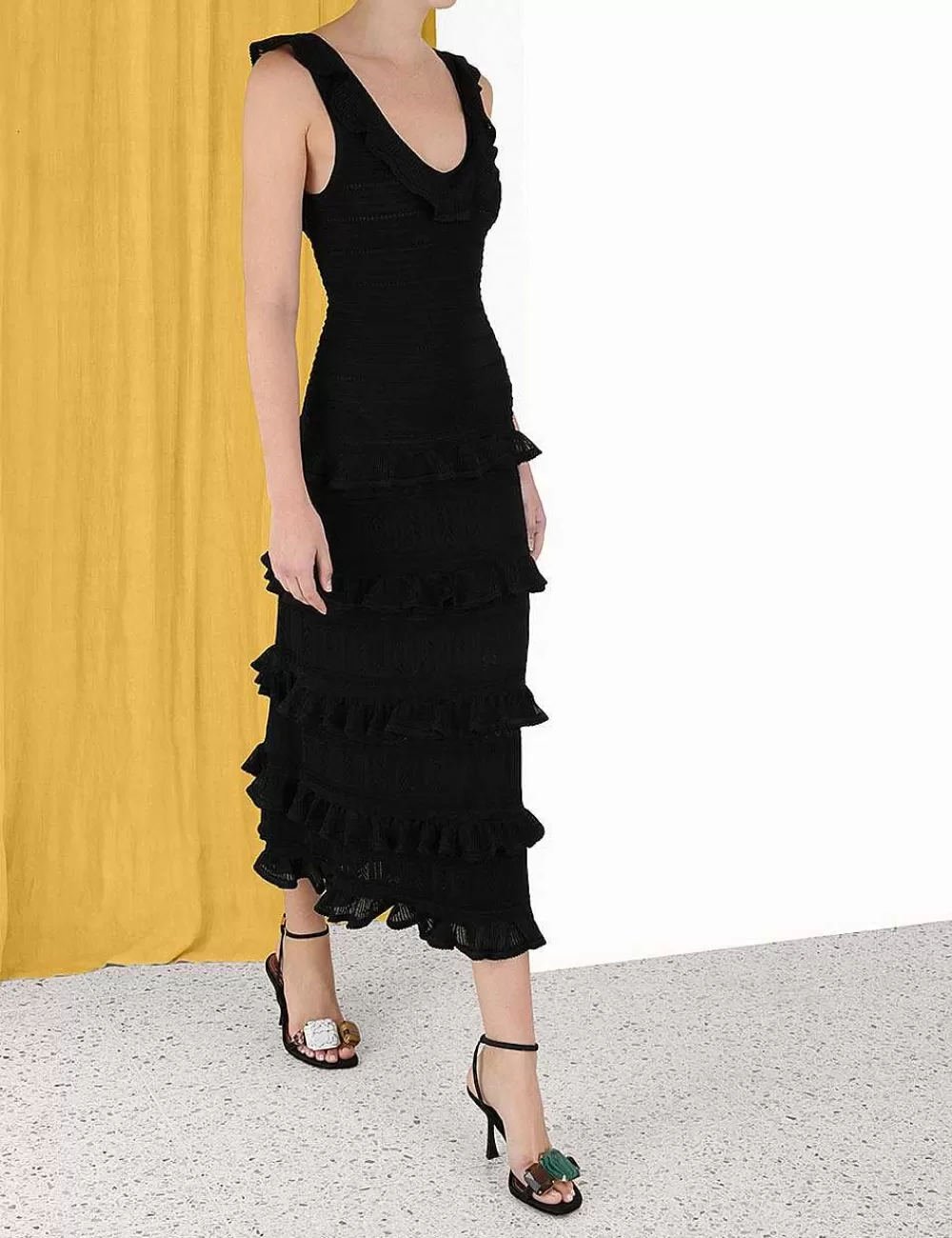 Discount ZIMMERMANN Luminosity Ruffle Tank Dress