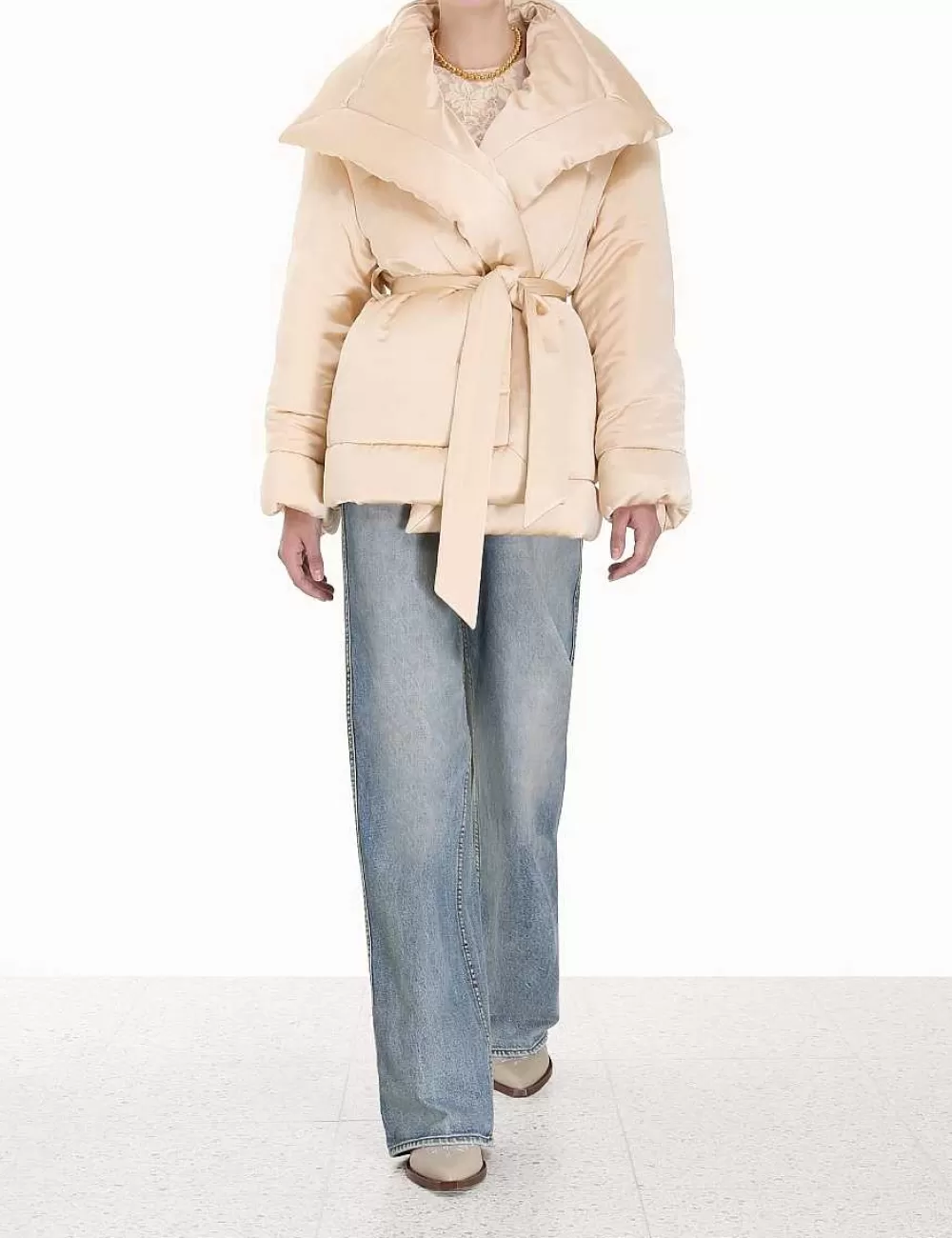Flash Sale ZIMMERMANN Luminosity Satin Wadded Jacket