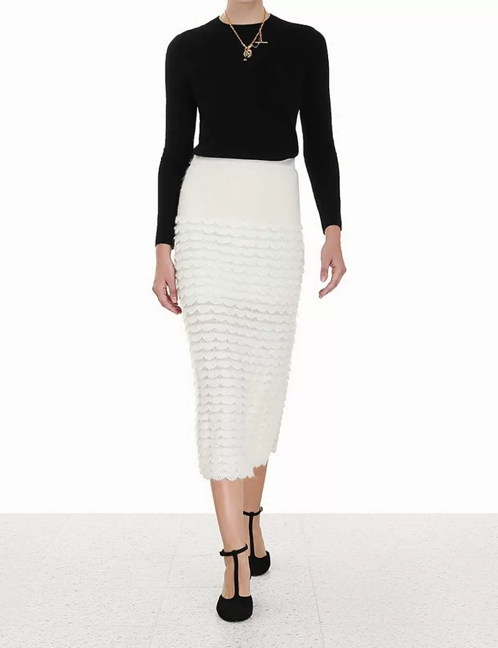 Cheap ZIMMERMANN Luminosity Scallop Skirt