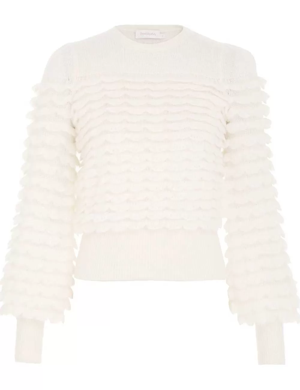 Sale ZIMMERMANN Luminosity Scallop Sweater
