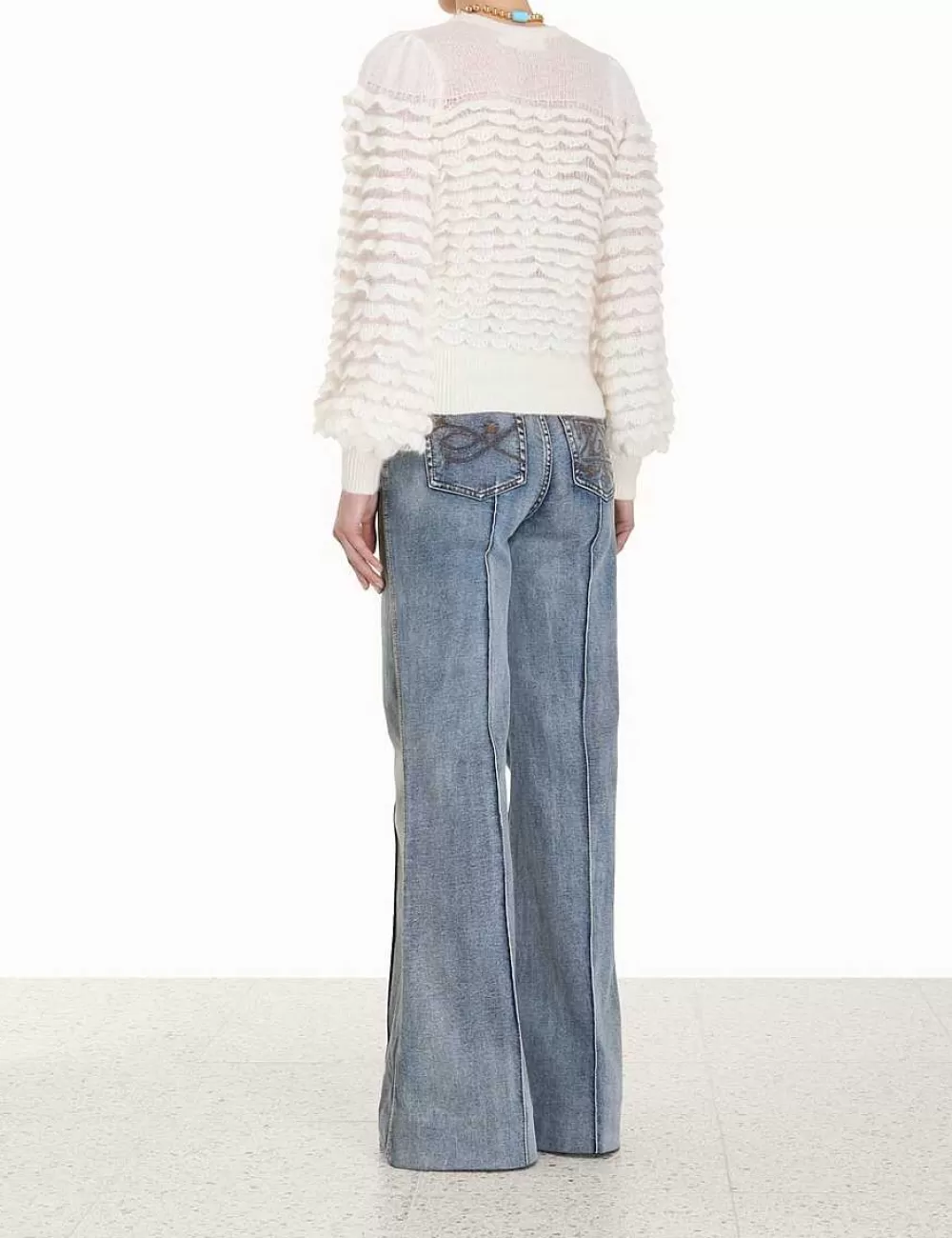 New ZIMMERMANN Luminosity Scallop Sweater