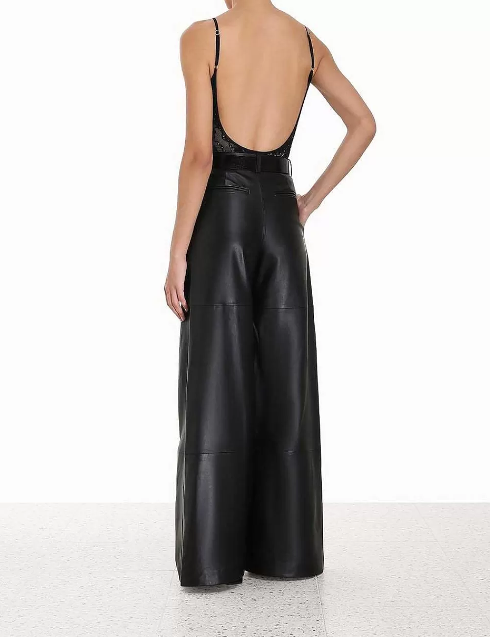 Cheap ZIMMERMANN Luminosity Scoop Neck Bodysuit