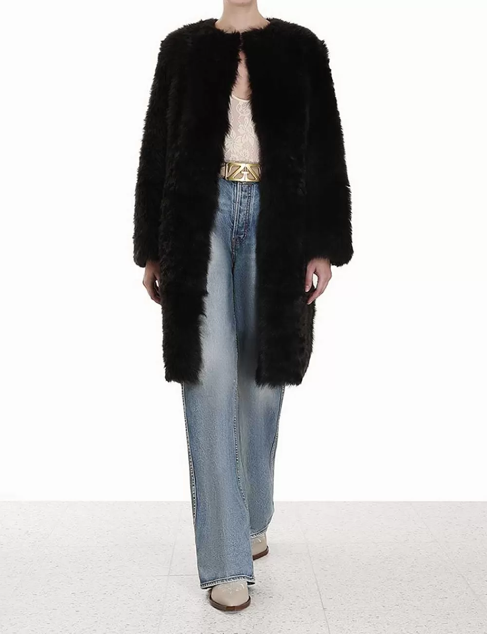 Store ZIMMERMANN Luminosity Shearling Coat