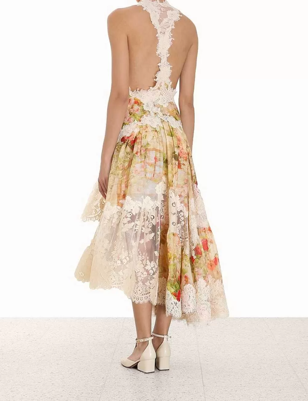 Store ZIMMERMANN Luminosity Splice Lace Dress