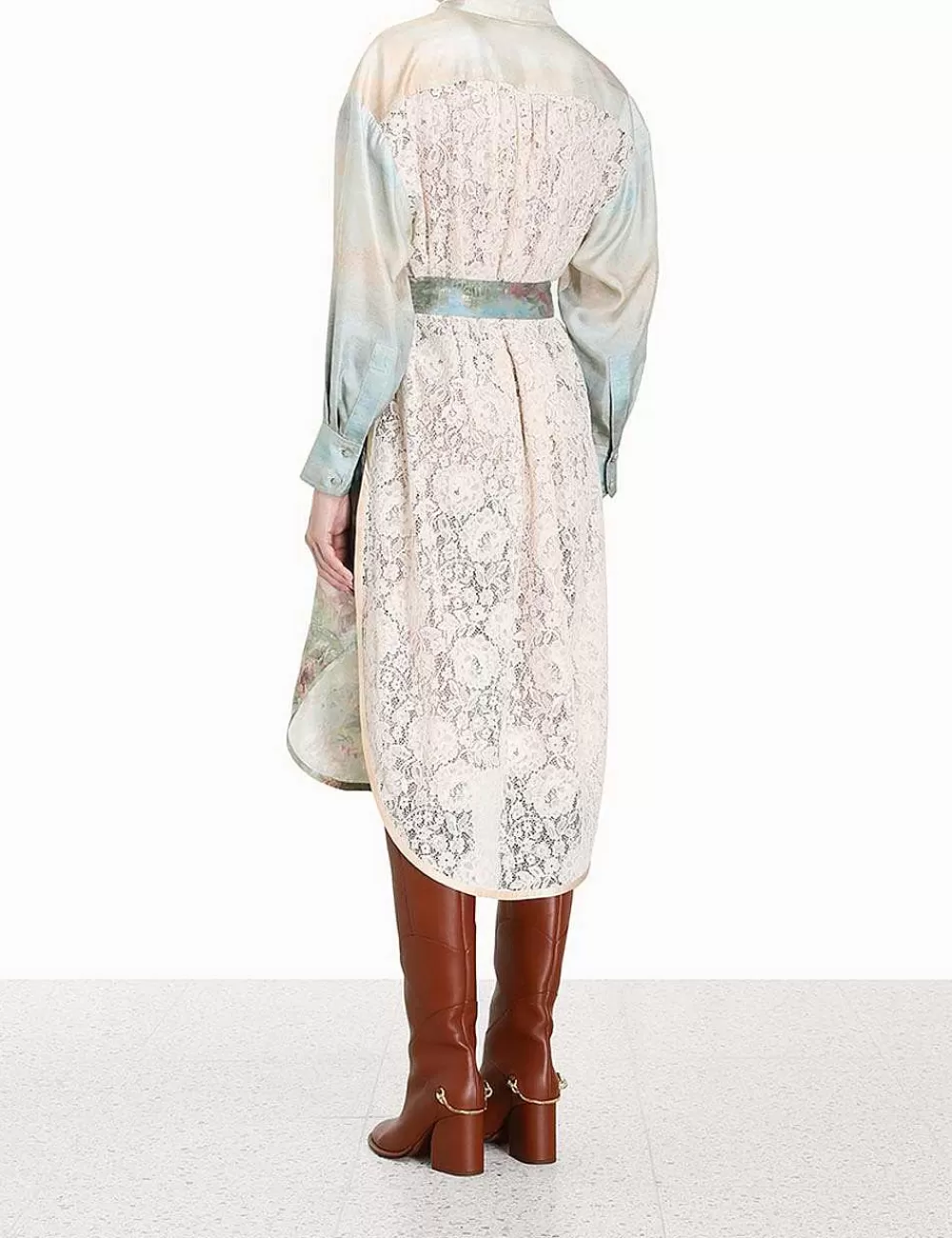 Sale ZIMMERMANN Luminosity Twill Lace Dress