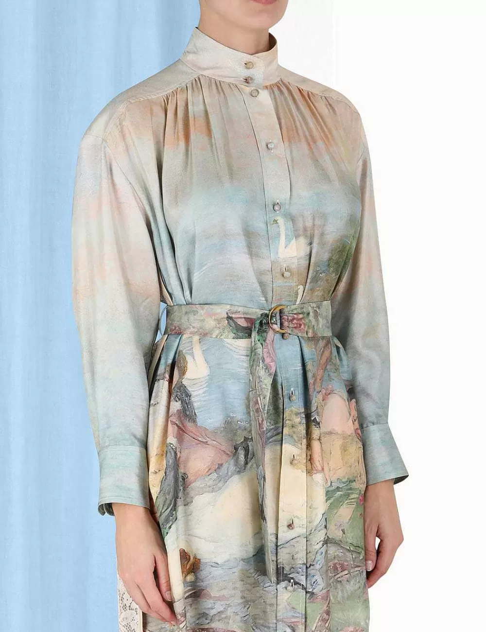 Sale ZIMMERMANN Luminosity Twill Lace Dress