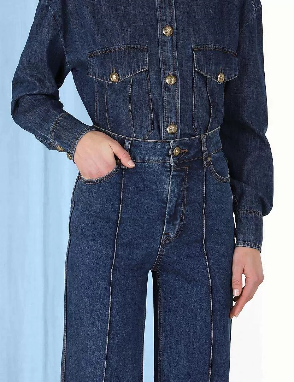 Hot ZIMMERMANN Luminosity Wide Leg Jean