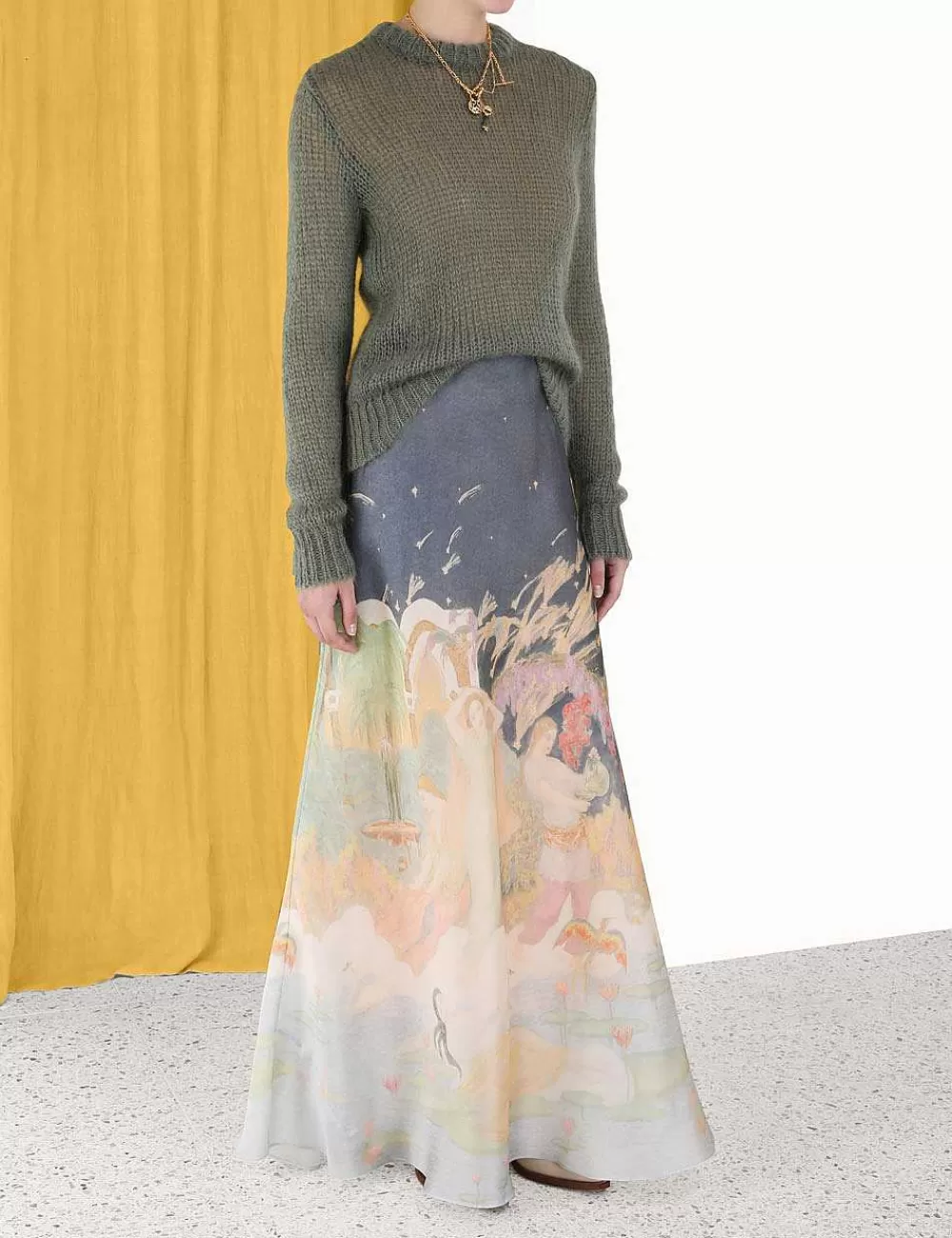 Outlet ZIMMERMANN Lyrical Bias Flare Skirt