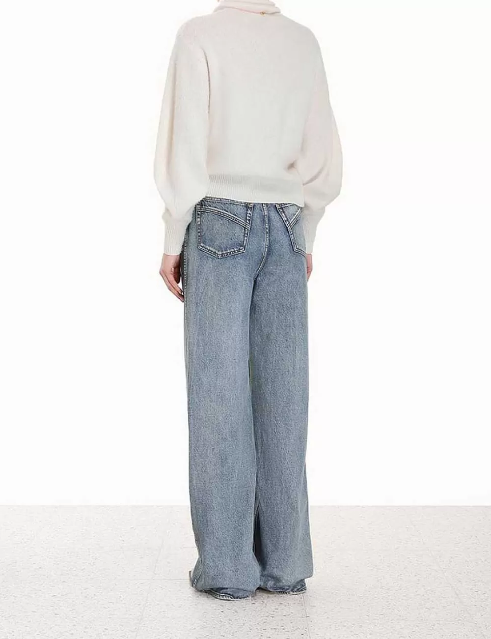 Discount ZIMMERMANN Lyrical Brushed Wool Sweater