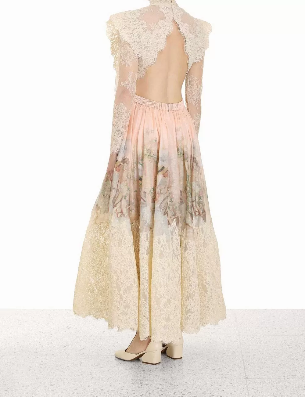 New ZIMMERMANN Lyrical Corded Lace Gown