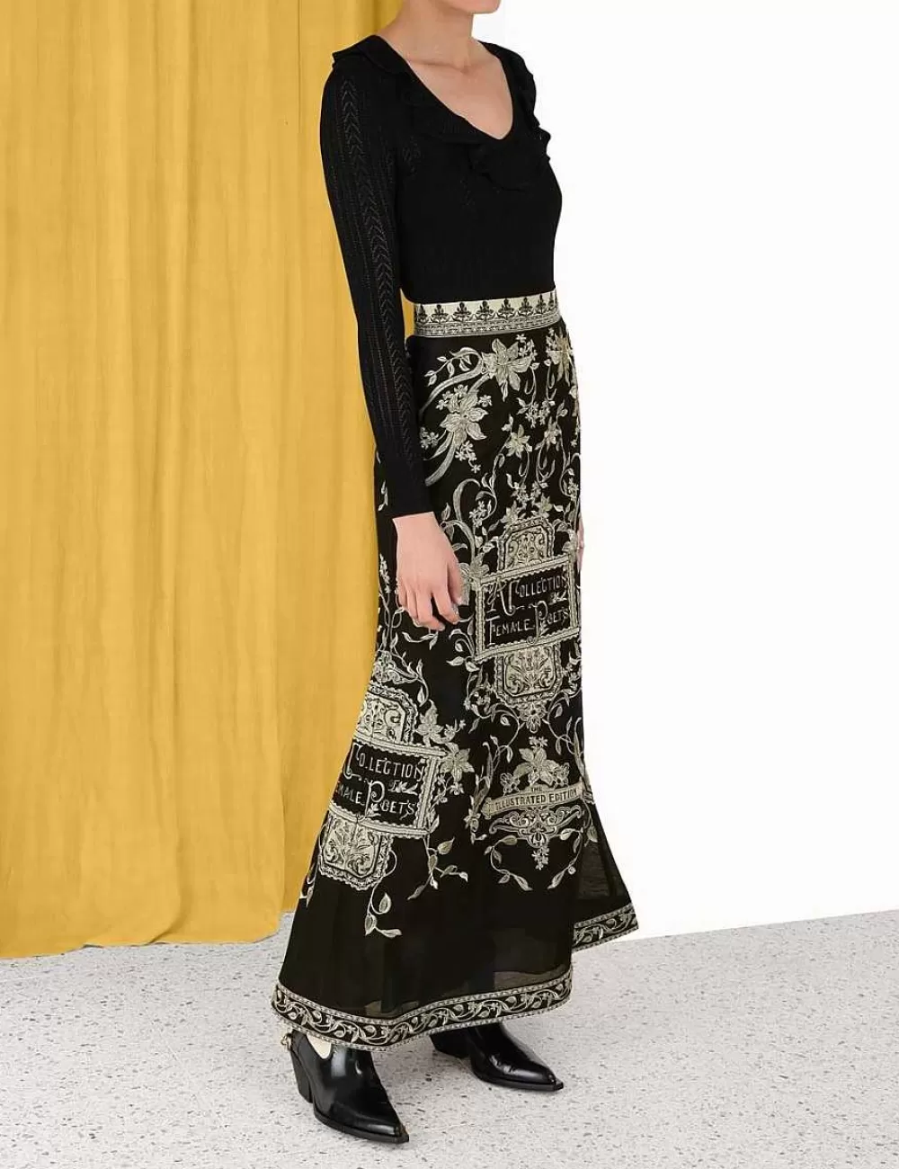 Best Sale ZIMMERMANN Lyrical Embroidery Maxi Skirt