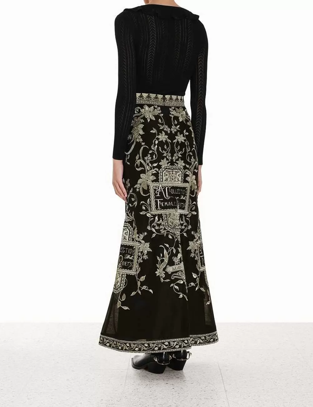 New ZIMMERMANN Lyrical Embroidery Maxi Skirt