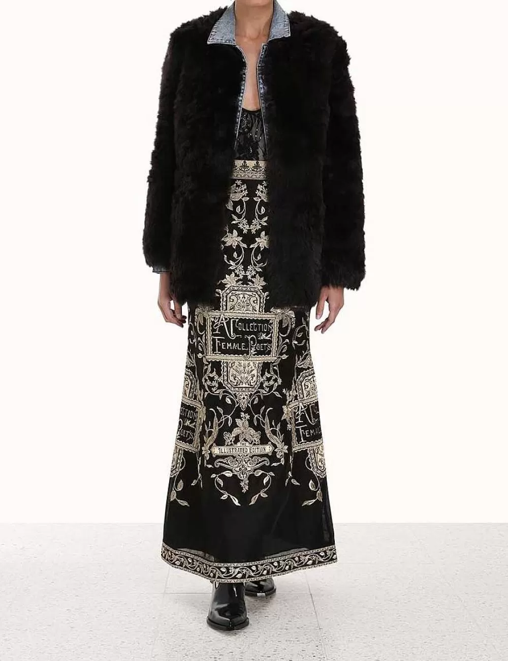 New ZIMMERMANN Lyrical Embroidery Maxi Skirt