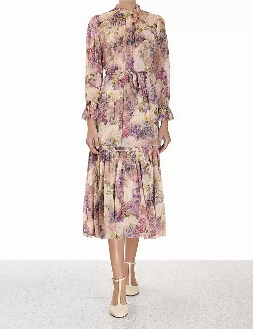 Store ZIMMERMANN Lyrical Lantern Midi Dress