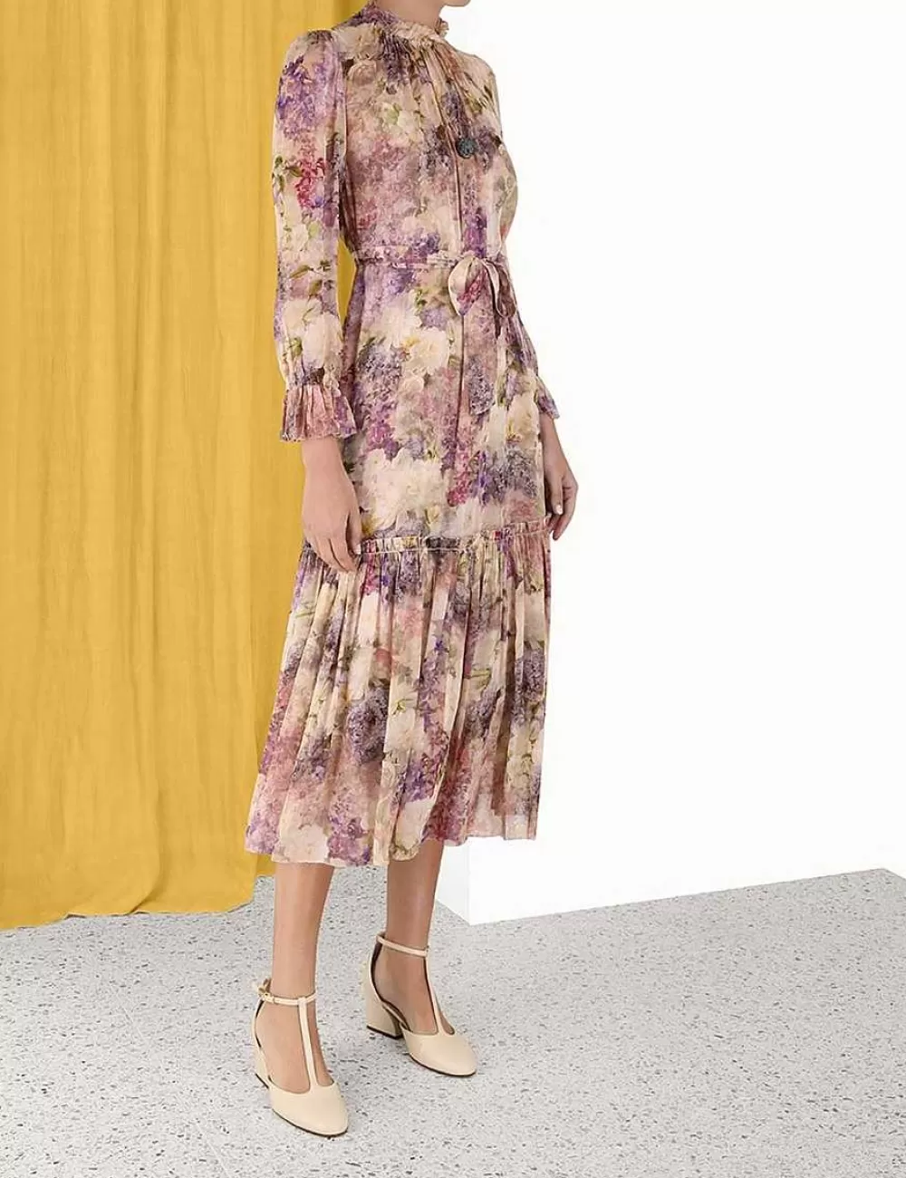 Cheap ZIMMERMANN Lyrical Lantern Midi Dress