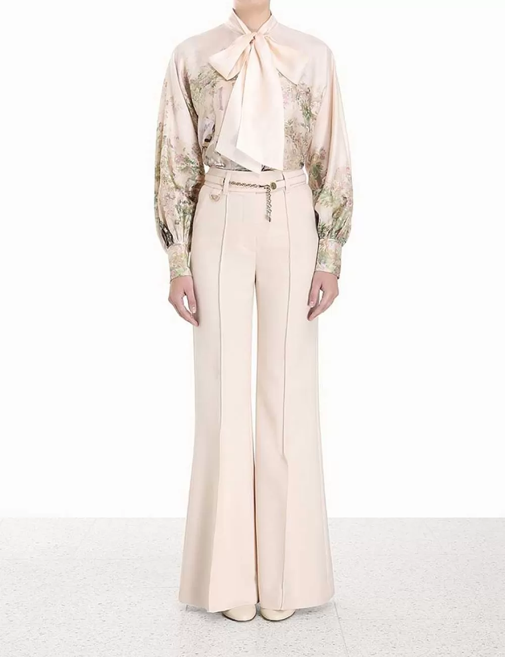 Discount ZIMMERMANN Lyrical Neck Tie Blouse