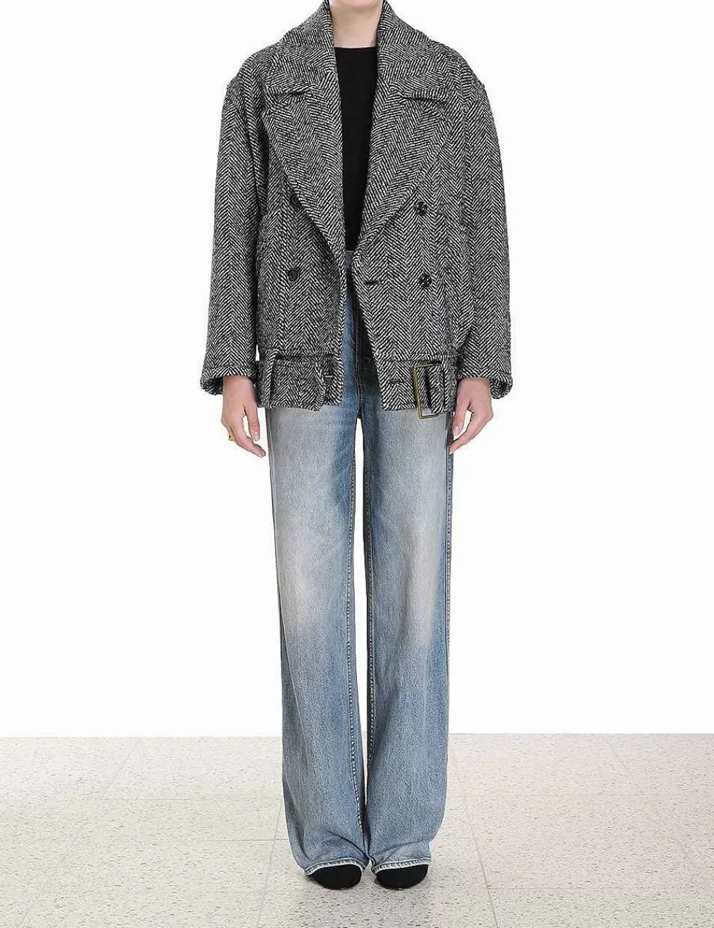 Fashion ZIMMERMANN Lyrical Oversized Biker Jacket