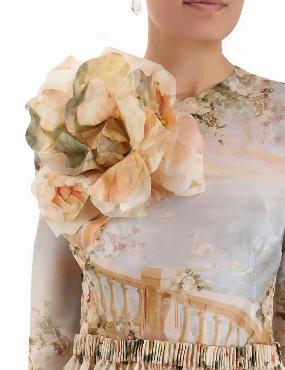 Hot ZIMMERMANN Lyrical Ruched Midi Dress