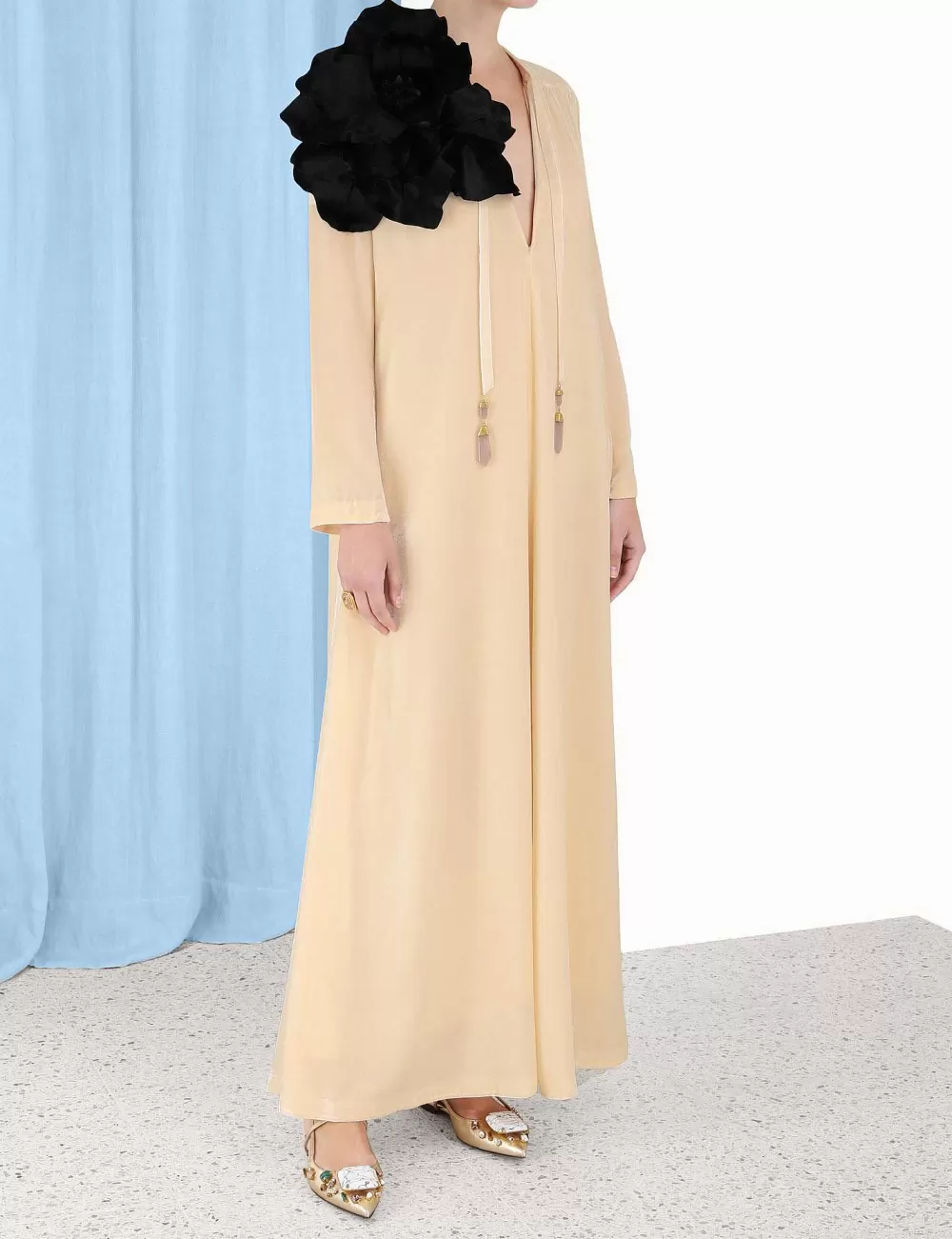 Cheap ZIMMERMANN Lyrical Velvet Tubular Dress
