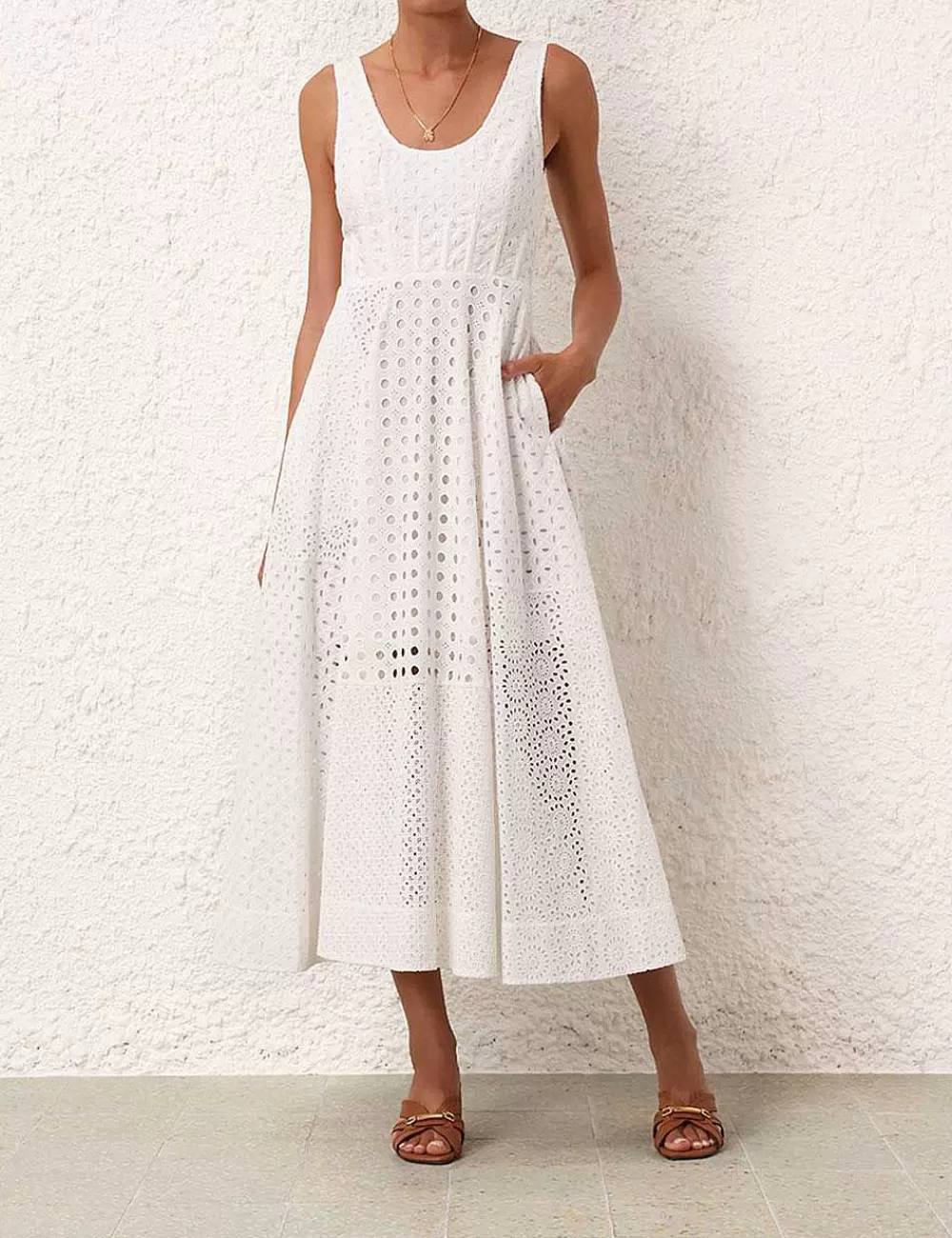 Shop ZIMMERMANN Matchmaker Anglaise Midi