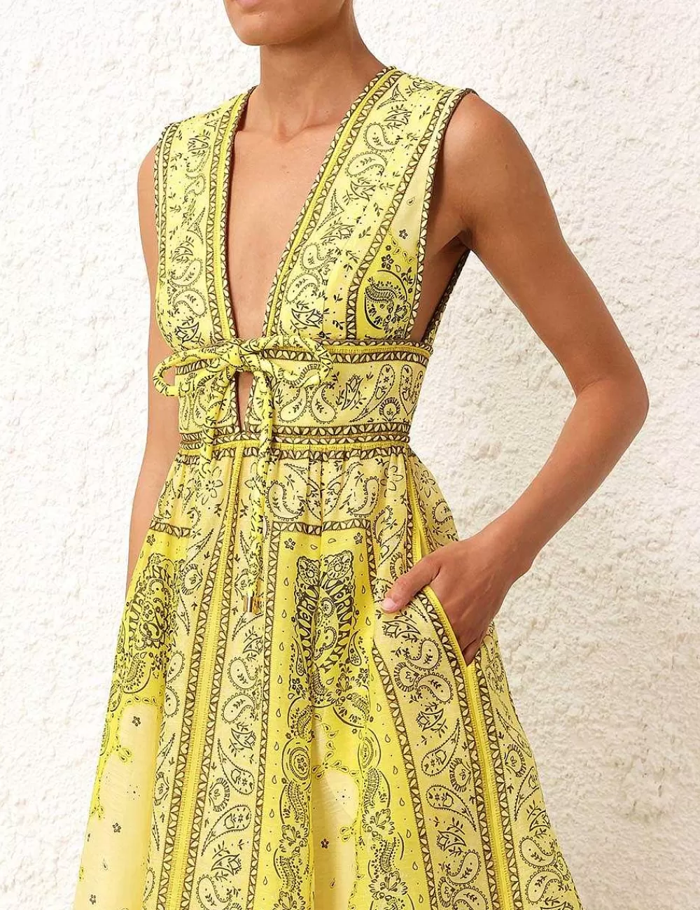 Best ZIMMERMANN Matchmaker Bow Long Dress