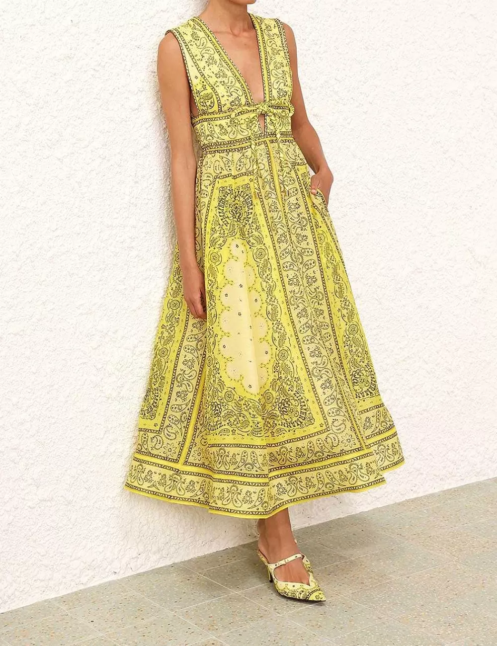 Best ZIMMERMANN Matchmaker Bow Long Dress