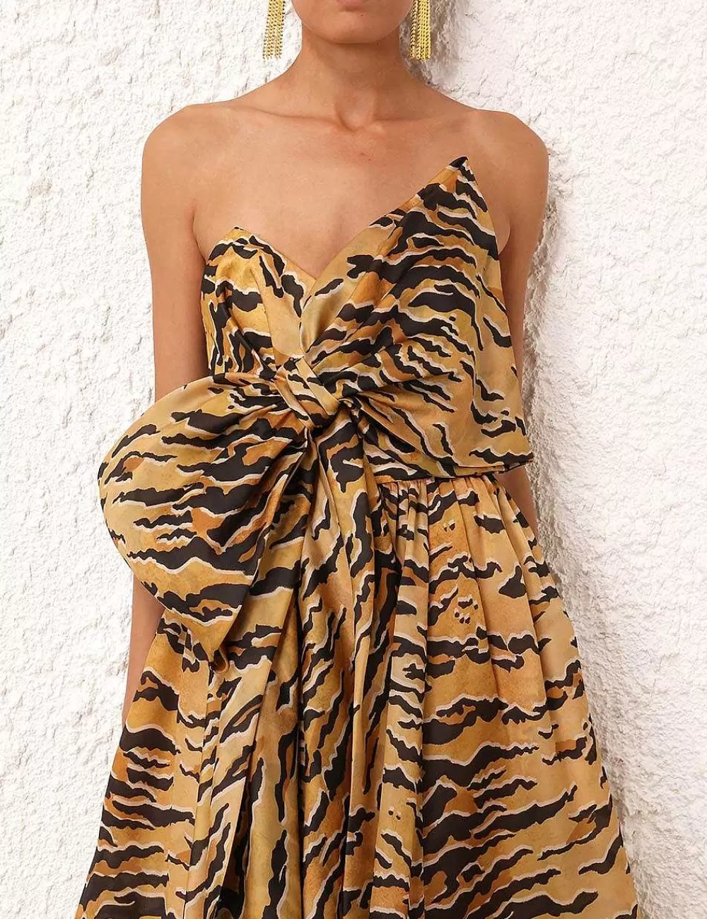 Discount ZIMMERMANN Matchmaker Bow Midi Dress
