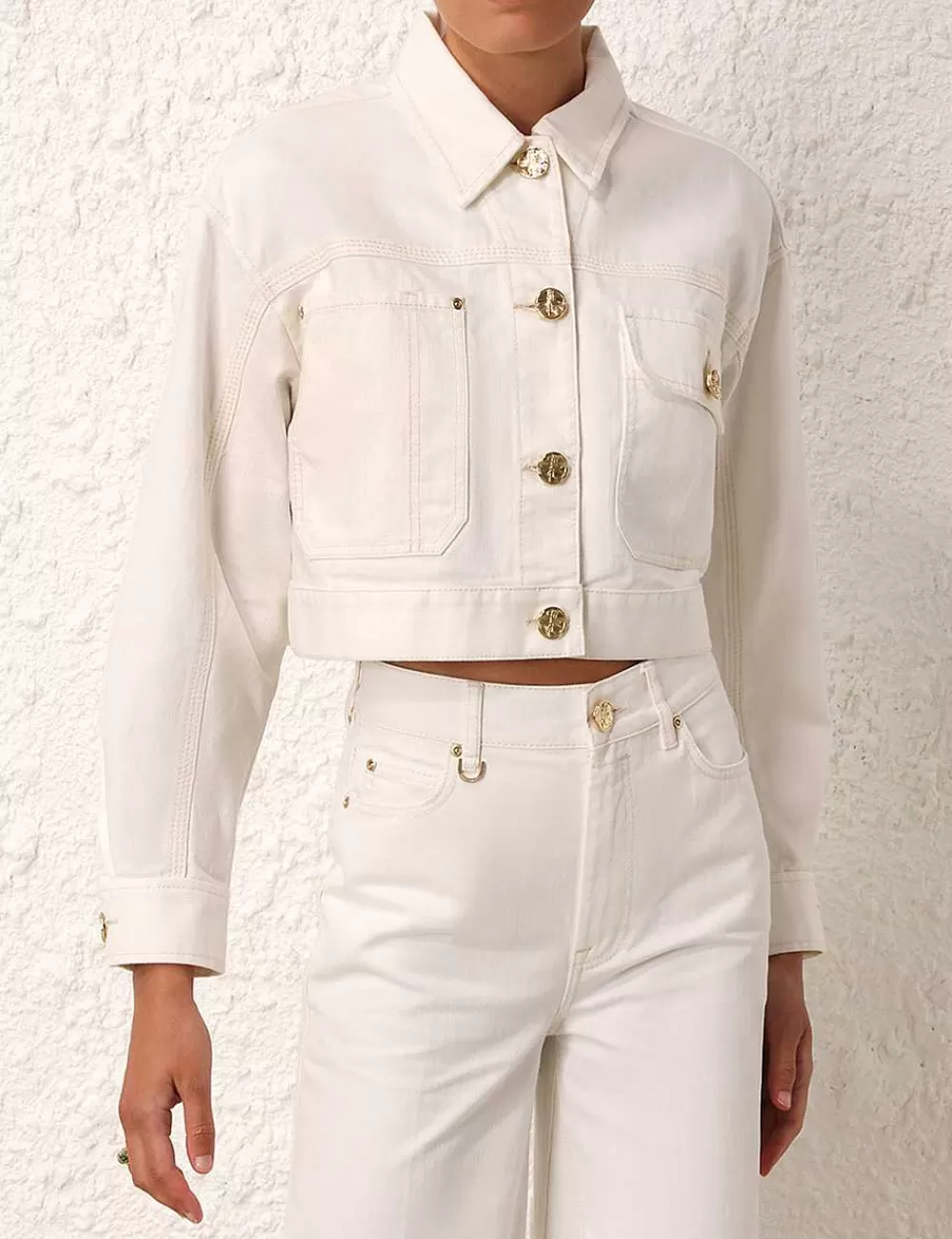 Cheap ZIMMERMANN Matchmaker Boxy Denim Jacket
