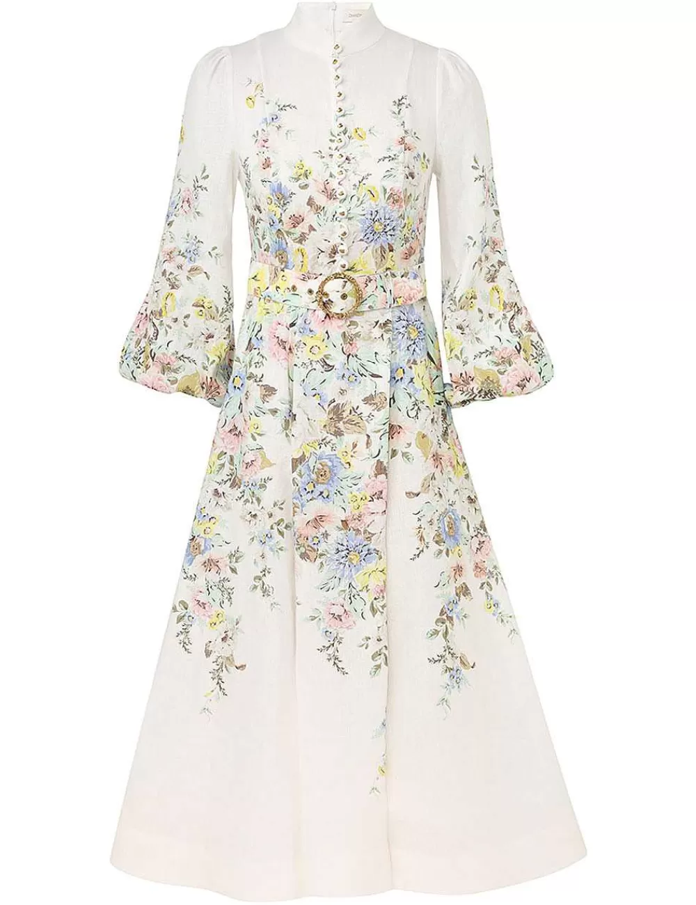 New ZIMMERMANN Matchmaker Buttoned Midi Dress
