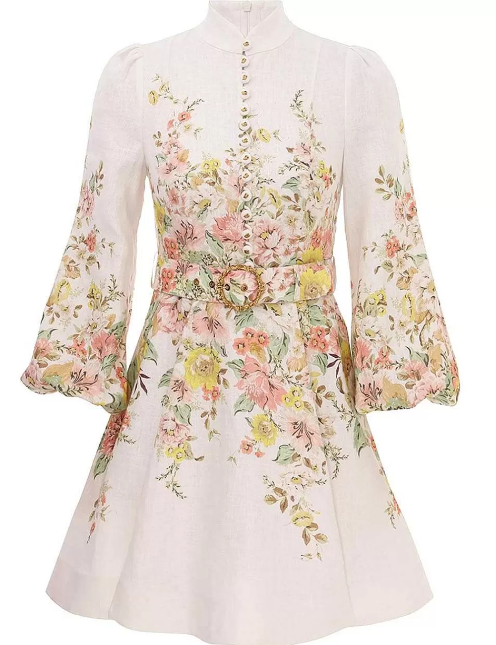 New ZIMMERMANN Matchmaker Buttoned Mini Dress