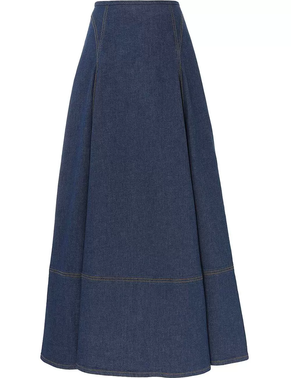 New ZIMMERMANN Matchmaker Denim Flare Skirt