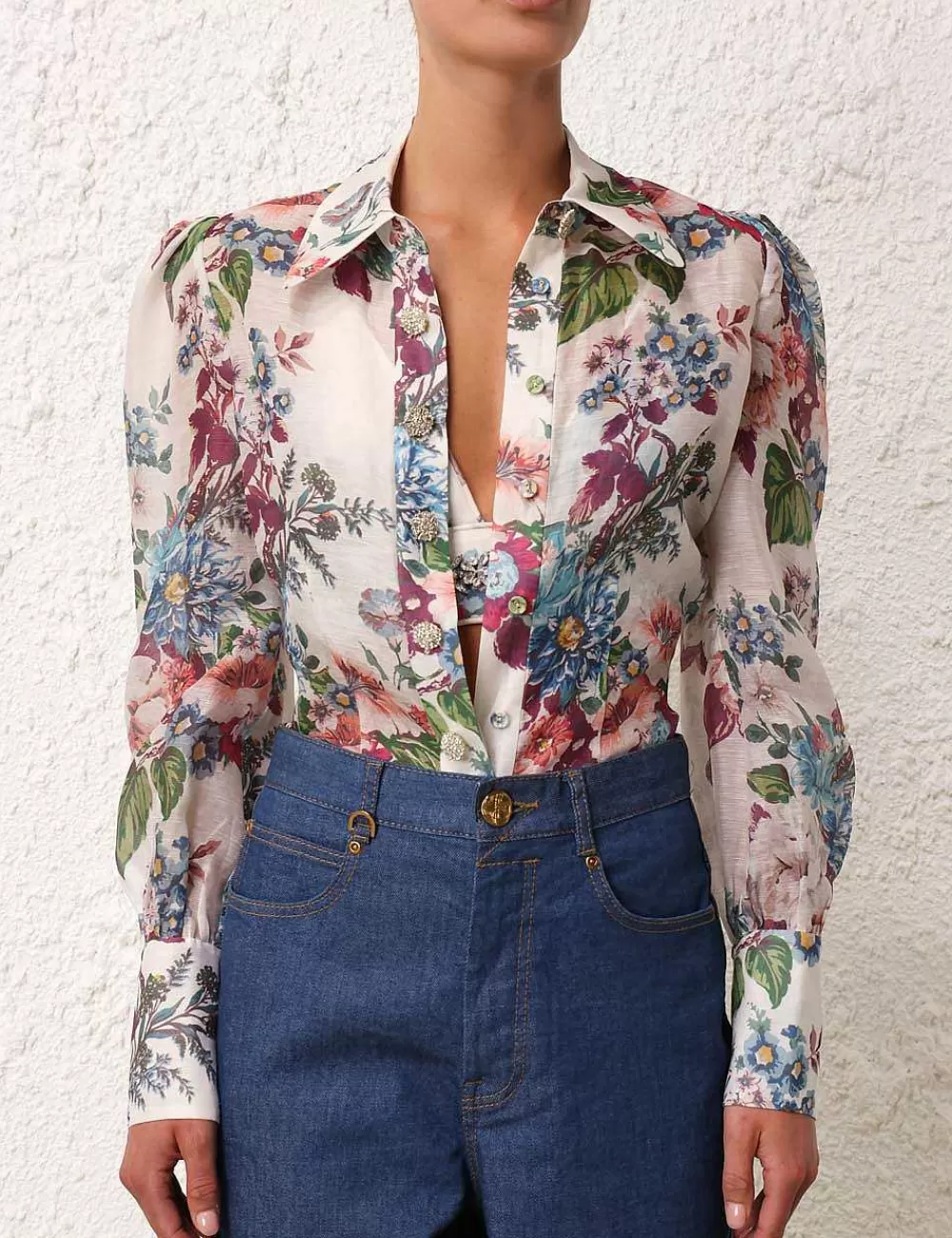 Outlet ZIMMERMANN Matchmaker Floral Body Shirt
